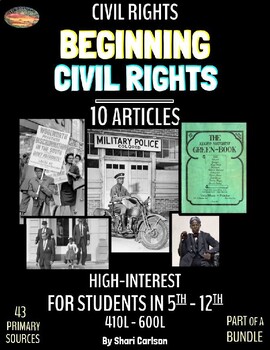 Preview of Articles - 10: CIVIL RIGHTS TEXTS - BEGINNING CIVIL RIGHTS - 410L - 600L