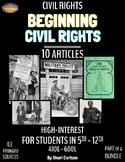 Articles - 10: CIVIL RIGHTS TEXTS - BEGINNING CIVIL RIGHTS