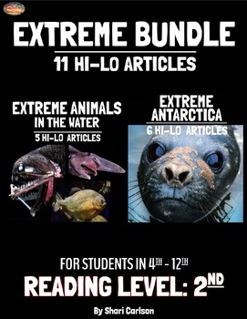 Preview of Articles - 11: Hi-Lo Texts - EXTREME BUNDLE - RL: Grade 2