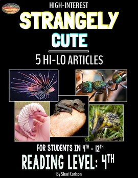 Preview of Articles - 5: STRANGELY CUTE - RL: Grade 4