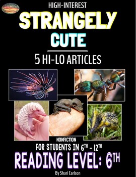 Preview of Articles - 5: STRANGELY CUTE - RL: Grade 6