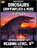 Articles - 5:  Hi-Lo Texts - DINOSAURS - GRIFFINFLIES & MO