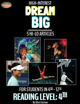 Preview of Articles - 6: DREAM BIG - RL: Grade 4