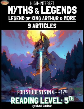 Preview of Articles - 9: Texts MYTHS & LEGENDS - RL: Grade 5