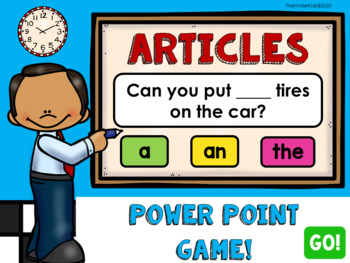 Preview of Articles A, An, The PowerPoint Game