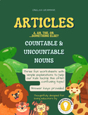 Articles + Countable & Uncountable Nouns. Grammar rules & 