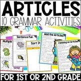 Articles Grammar Activities, Grammar Worksheets and Articl