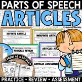 Articles Worksheets Grammar Activities Parts of Speech Pra