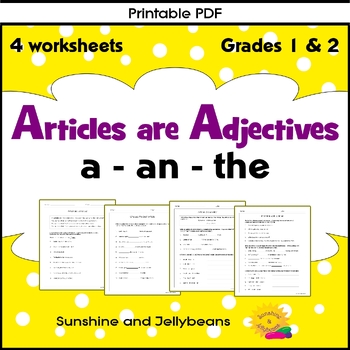 A An The Articles Worksheets Teachers Pay Teachers