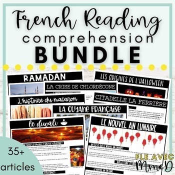 Preview of French Reading Comprehension Bundle - Ensemble de compréhension de lecture