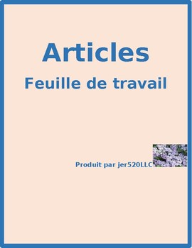 articles in french worksheet 4 by jer520 llc teachers pay teachers