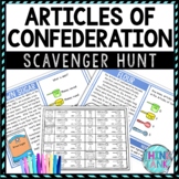 Articles of Confederation Activity - Scavenger Hunt Challe
