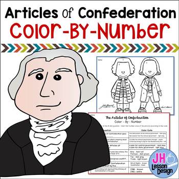 Articles of Confederation - Color-By-Number by JH Lesson Design | TPT