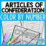 Articles of Confederation Color by Number, Reading Passage