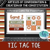 Articles of Confederation & Constitution Tic Tac Toe Power