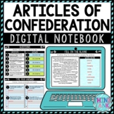 Articles of Confederation DIGITAL Interactive Notebook | C