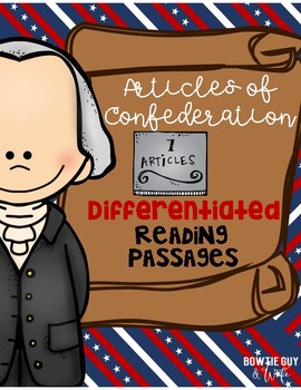 Preview of Articles of Confederation Differentiated Reading Passages & Questions