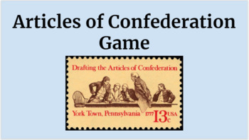 Preview of Articles of Confederation Game