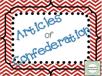 Preview of Articles of Confederation PowerPoint and Notes Set