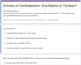 Articles of Confederation Pre-Questions