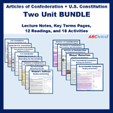 Articles of Confederation and U.S Constitution Units BUNDL