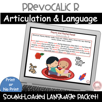 Preview of Initial Prevocalic r sound Mixed Groups Articulation Language Activities