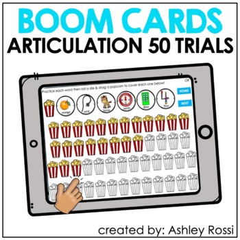 Preview of Articulation & Apraxia 50 Trials: Speech Therapy Boom Cards