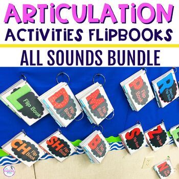 Preview of Articulation Activities Speech Therapy Flipbooks - K, G, F, V, S, R, TH, etc.