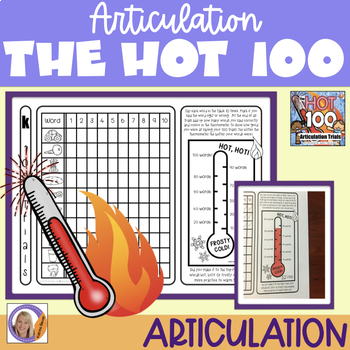 Preview of Articulation Activity: Hot 100 Trials for speech therapy.