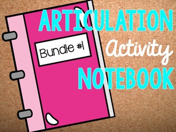 Preview of Articulation Activity Notebook Bundle #1