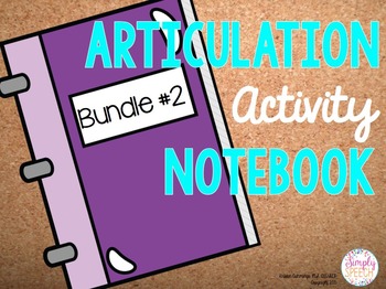Preview of Articulation Activity Notebook Bundle #2