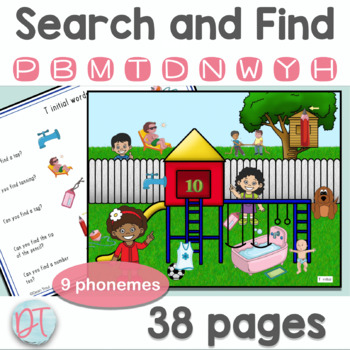 Preview of Articulation Activity | Preschool Speech Therapy | Search and Find