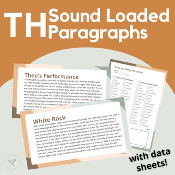 Preview of Articulation Activity: Sound Loaded Paragraph Stories Carry Over for TH