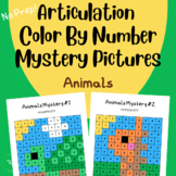 Articulation Animals Color By Number Mystery Pictures Spee