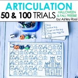 Articulation & Apraxia Trials | FALL & HALLOWEEN | 50 & 10
