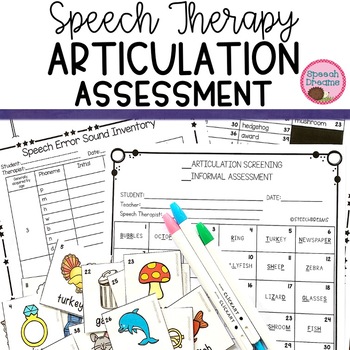 Preview of Articulation Assessment for Speech Therapy | Informal Screening Progress Monitor