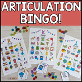 Articulation BINGO activity /s, l, r, th, ch, k, g, f, v, 