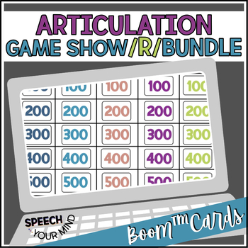 Preview of #may24halfoffspeech R Sounds & R-Blends Articulation Boom™ Cards Bundle