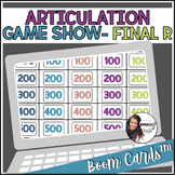 Final R Boom Cards™ Articulation Game Show | Post-Vocalic 