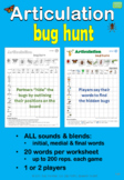 Articulation SPRING BUG HUNT: like Battleship!