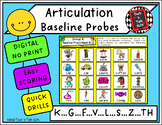 Articulation Baseline Probes and Quick Drill for K G F V L S Z TH