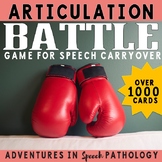 Articulation Battle Game - for Speech Carryover