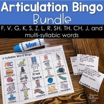 Preview of Articulation Bingo Bundle