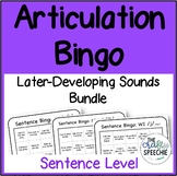 Articulation Bingo Bundle for Later-Developing Speech Sounds