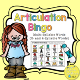 Articulation Bingo - Multi-Syllabic Words