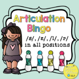 Articulation Bingo - /s/, /z/, /l/, /r/
