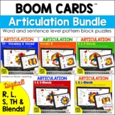 Articulation Boom Cards Bundle R, L, S, TH and Blends