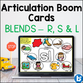 Articulation Boom Cards | R S & L Blends | Consonant Clust