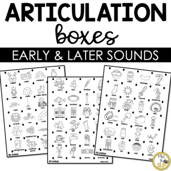Preview of Articulation Boxes Game-Early & Later Sounds Bundle