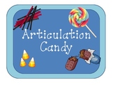 Articulation Candy Cards:  Speech Therapy Activity